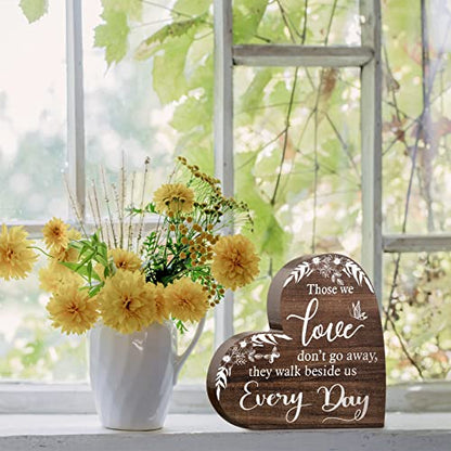 Jetec Sympathy Gift Memorial Wooden Heart for Loss of Loved One,Retro Style | Memorial Bereavement Condolence Ideas Decor for Grief Father Mother Son Brother, Memory 6. 3 x 6 x 0. 7 Inches - style: Retro Style