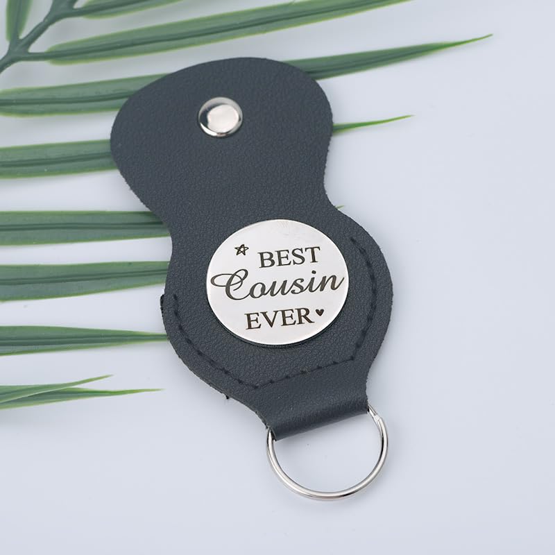 Pocket Hug Token for Women Mom Friend Birthday gifts for Her Him Long Distance Gifts for Men Dad Son Inspirational Keychain - color: Best Cousin Ever