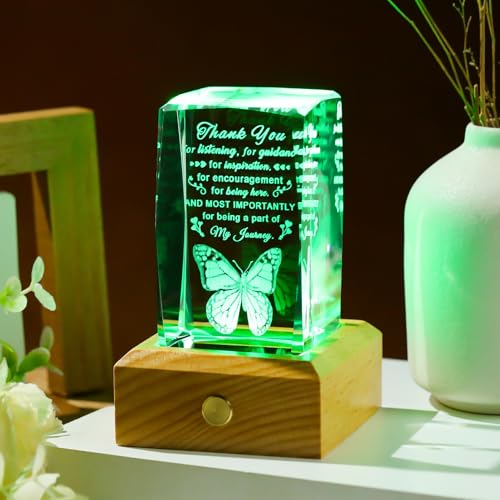 Ornalrist Thank You Gifts for Women Men with Colorful Wood Base - color: Thank You Gifts