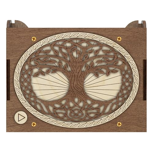 Celtic Tree of Life Custom MP3 Music Box, Plays Any Song, Custom Photo Print and Text Inside