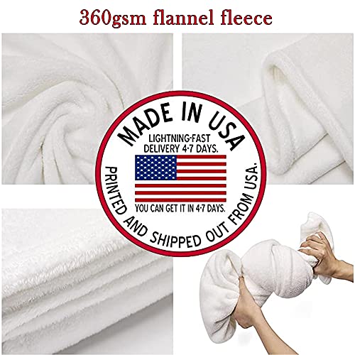 D-Story Personalized Memorial Throw Blanket With Photo - Mom Loss Gift, Always in Our Heart - Sympathy and Bereavement Gift - color: Design1