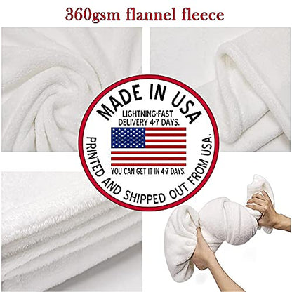 D-Story Personalized Memorial Throw Blanket With Photo - Mom Loss Gift, Always in Our Heart - Sympathy and Bereavement Gift - color: Design1