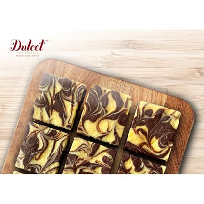 Dulcet Gift Baskets Valentines Day Chocolate Fudge Brownie Assortment Gift Tin Delicious, Baked Snacks Chocolate Cheese Walnut Fudge Chocolate Chip Blondie Great Valentines Gift for Women Wife Girlfriend Boyfriend Mom Friend - style: Valentine's Day