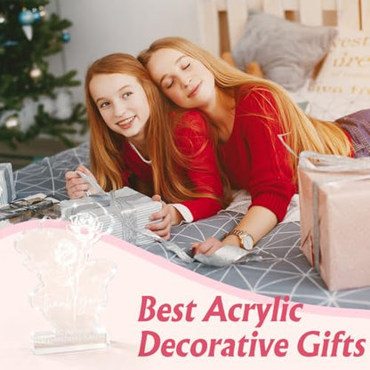 Thank You Gifts for Coworker College Teacher Women Men, Small Teacher Appreciation Acrylic Plaque Gifts, Christmas Mothers Day Gifts Leaving Gift, Thank You Gift for Leader Colleague Principal - color: Thank