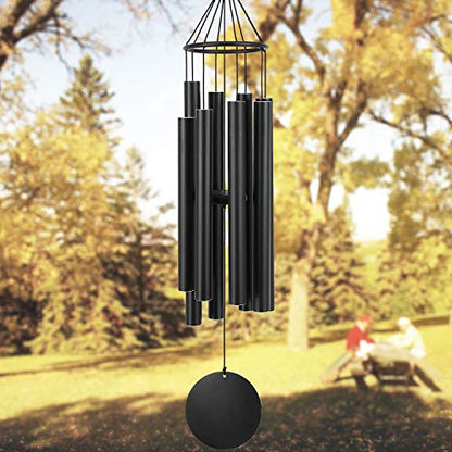 ASTARIN Large Wind Chimes for Outside(38 inch) - size: 38“ Black