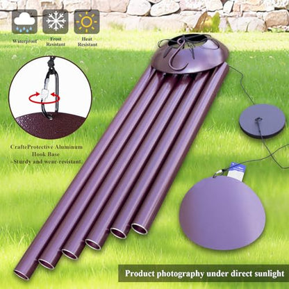 ASTARIN 78" Wind Chimes Outside,2.4in Tubes Metal Handcrafted WindChimes - size: 78" Bronze