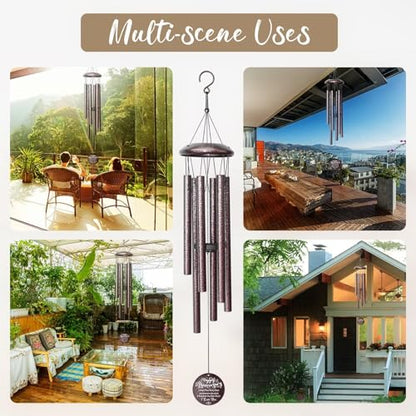 Anniversary Wind Chimes Gifts for Men Women, Happy Anniversary Decorations, 25" Wind Chimes Romantic Gift for Couple, Parents, Wife, Husband, Friends (Mr & Mrs - size: Mr & Mrs Anniversary Gift