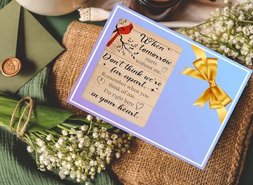 Memorial Picture Frame, In Loving Memory Wood Photo Frame, Sympathy Gifts Bereavement Gifts for Loss of Mom Dad Grandparents, When Tomorrow Starts Without Me Frame, Funeral Remembrance Gifts -d10 - style: Memorial 06
