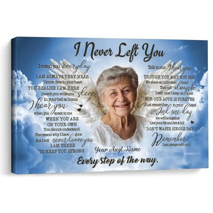 KiKiLuna Personalized Memorial Photo Canvas Wall Art - color: Design 10