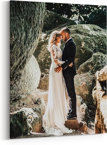 P&L ART. Personalized Custom Canvas Prints: Photo On Canvas Transform Your Photos into Stunning Framed Wall Art Digitally Printed Photo To Canvas Ideal for Home Decor Gifts Keepsakes Framed 8x10 - size: 8"L x 10"W