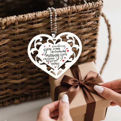 Memorial Ornament “Remembering You Is Easy, Missing You Never Goes Away” Sympathy Keepsake Gift In Loving Memory Hanging Ornaments S2X28 - style: Memorial Ornament4
