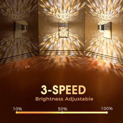 Briignite Night Light, Sliver Night Lights Plug into Wall LED Projector - color: Silver