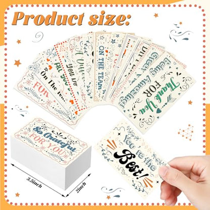 Yeaqee Employee Appreciation Cards Kudos Notes Motivational Blank,Drawing - style: Drawing