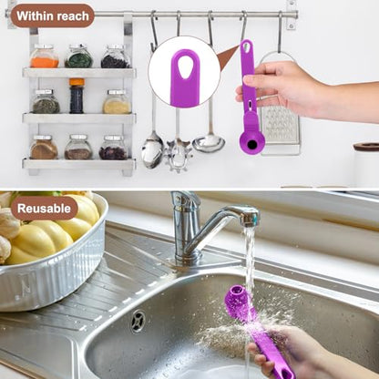 Palksky Coffee Scoop & Funnel for Reusable K Cup Refillable Coffee Pods,2 Tablespoon Coffee Measuring coffee Scooper,1PCS(Purple) - color: Purple