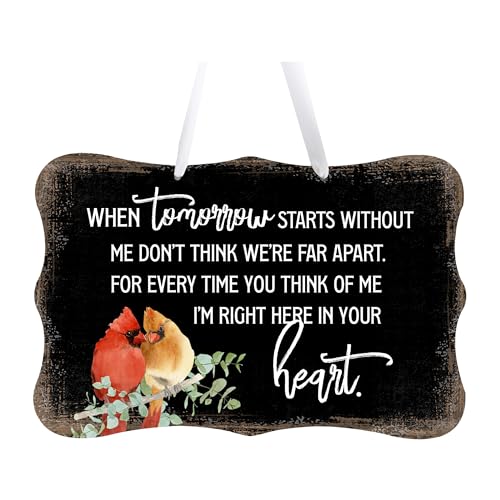LifeSong Milestones Memorial Wall Hanging Signs Bereavement Keepsake Condolence Funeral Gift For Loss of Loved One 8x12 (When Tomorrow Starts (Black)) - color: When Tomorrow Starts (Black)