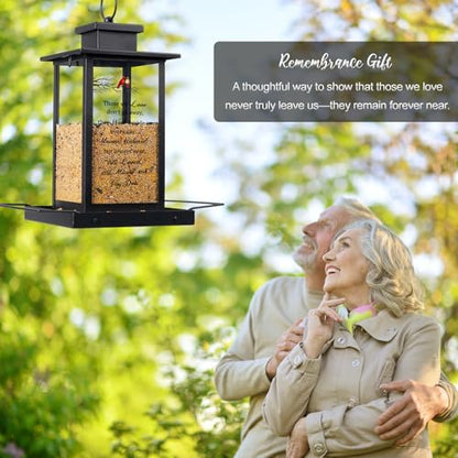 Memorial Cardinal Bird Feeder, Sympathy Gifts for Loss of Loved One | Bereavement Grief Gifts for Women Loss of Mom Mother Dad Father, Miscarriage Remembrance Funera, Pet Loss Sympathy Gift
