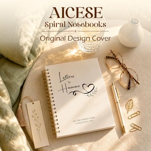 Letters to Heaven Grief Journal Gifts for Women Men 5.5x8.3in | Sympathy Journal Gifts for Loss of Loved One, Condolence Bereavement Grieving Gift Spiral Hardcover Notebook