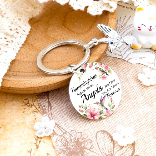 Hummingbird Keychain Grief Gifts for Women Hummingbird Gifts | Condolences Gift Basket for Loss Bereavement Sympathy Gifts for Loss of Loved One Mother Son Husband Daughter Friends