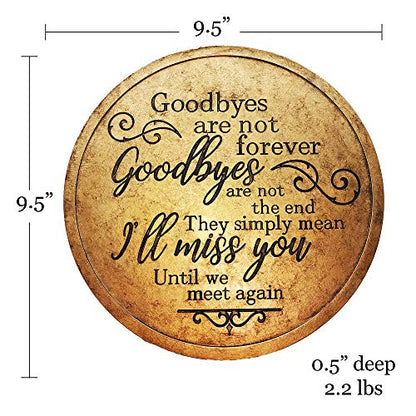 Spoontiques - Garden Décor - Goodbyes Stepping Stone - Decorative Stone for Garden - style: Goodbyes