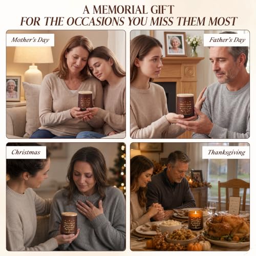 Sympathy Gifts for Loss of Loved One - Scented Candle 10 oz | Memorial Gifts for Loss of Mother Dad, Breavement Grief Gifts, Vanilla Lavender Long Lasting Burn Candle, Ready To Gift