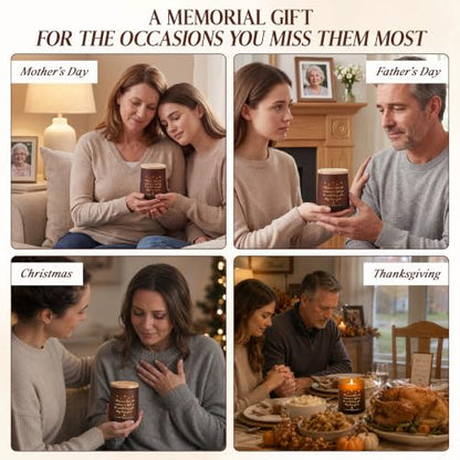 Sympathy Gifts for Loss of Loved One - Scented Candle 10 oz | Memorial Gifts for Loss of Mother Dad, Breavement Grief Gifts, Vanilla Lavender Long Lasting Burn Candle, Ready To Gift