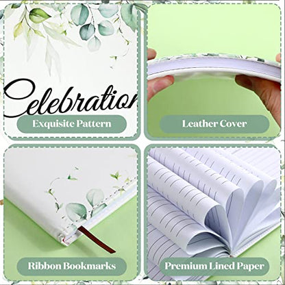 Patelai Funeral Guest Book with Pen Memorial Service Celebration of Life Sign in Book for Funeral Leather Cardinal in Loving Memorial Gift, 112 Pages(Celebration of Life) - style: Celebration of Life