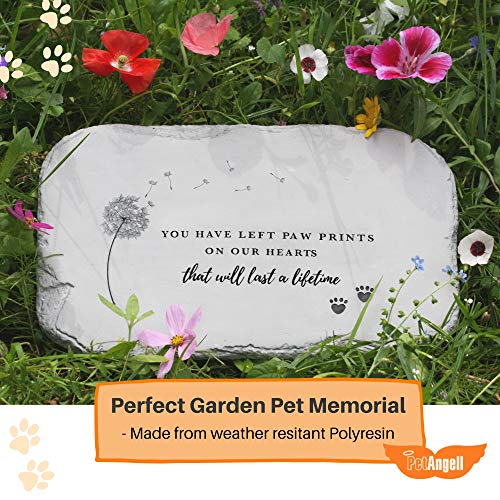 Pet Memorial Stones, Pet Headstone, Pet Loss Gifts - Pet Grave Markers, Dog Headstones, Dog Memorial Gifts for The Garden or Home, 10.5 x 7 x 0.5 inches: Waterproof Resin Pet Stone for Dog