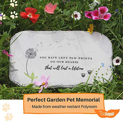 Pet Memorial Stones, Pet Headstone, Pet Loss Gifts - Pet Grave Markers, Dog Headstones, Dog Memorial Gifts for The Garden or Home, 10.5 x 7 x 0.5 inches: Waterproof Resin Pet Stone for Dog