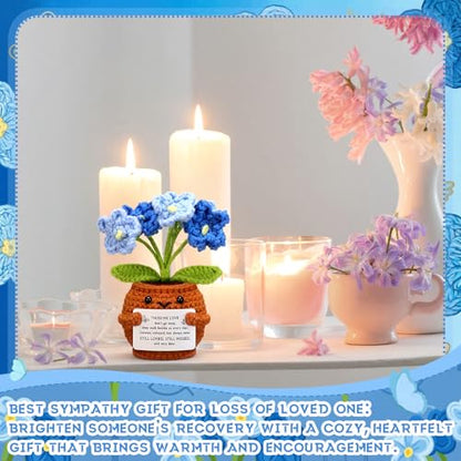 Sympathy Gift Loss of Loved One,Blue Forget Me Not Flower,Those We Love - color: Blue Forget Me Not Flower, style: Those We Love