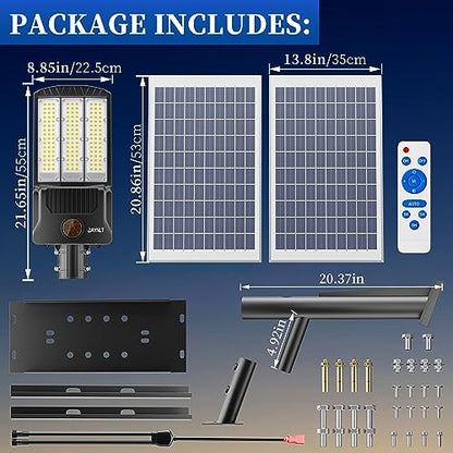 JAYNLT Y-9800W Solar Street Lights Outdoor, Commercial Parking Lot Lights - size: 3X-Large