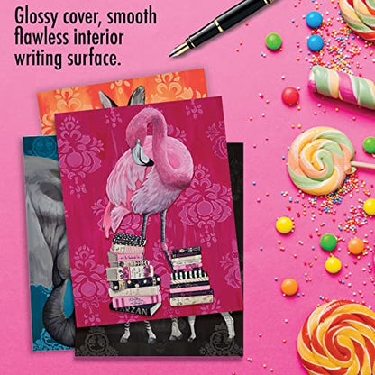 The Best Card Company 20 Assorted Birthday Notes Box Set 4 x 5.12 Inch with Envelopes (10 Designs, 2 Each) Fancy Wildlife AM3364BDG-B2x10 - style: Fancy Wildlife