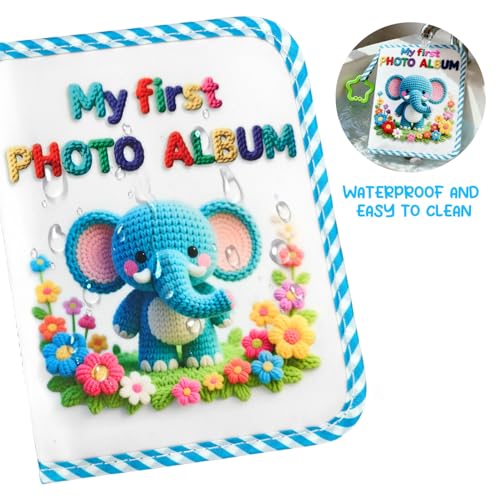 Baby Photo Album, Holds 17 4x6 Photos, Elephant | My First Family Soft Book, For Newborn/Toddlers/Kids/Baby Shower Memory Birthday Gifts - style: daxiang