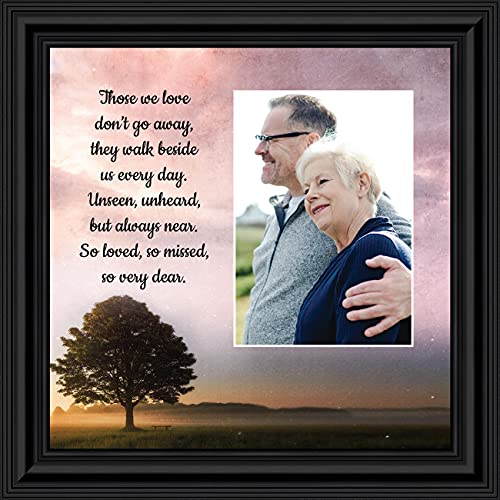 Those We Love Sympathy Gift Picture Frames, Bereavement Gifts, In Memory of Loved One, Framed Home Décor, 6433B - color: Black