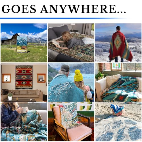 Pure Country Weavers Wherever A Beautiful Soul Has Been There is A Trail of Beautiful Memories Blanket - Sympathy Bereavement Gift Tapestry Throw Woven from Cotton - Made in the USA (72x54) - color: Beautiful Soul, size: 72" x 54"