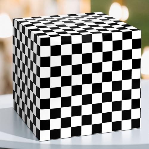 Hxezoc Racing Card Box Sports Party Favors Post Box Cardboard Receiving Money Holder for Racing Theme Wedding Reception, Baby Showers, Anniversary, Birthday Party, Table Centerpiece Decorations - style: Racing