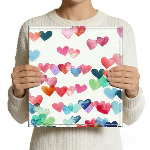 Fintie Photo Album 4x6 Photos - 600 Pockets Large Capacity Albums Book | Vegan Leather Cover, 4X6 Picture Keepsakes, Family/Wedding/Travel Memory Book, Baby/Kids/Boys/Girls Gift, Raining Hearts - color: Raining Hearts