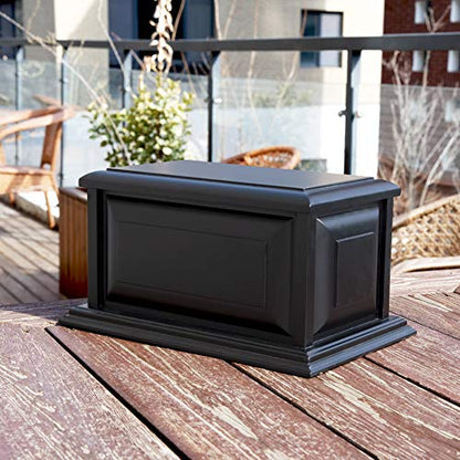MAKEY'S Wood Urn, Professional Wooden Urns for Human Ashes Adult,Cremation Urns - size: black