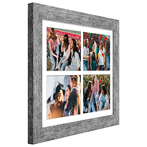 11x15 Collage Frame, 4 Open 5x7 Photo Frame Collage for Wall - color: Grey, size: 11x15 - (4 open5x7）