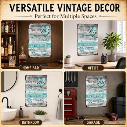 Loving Memory Vintage Metal Wall Art Signs 8X12 Inch