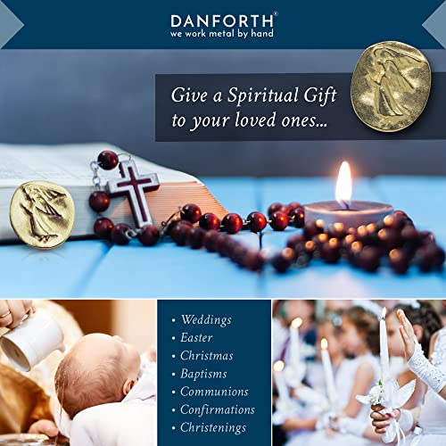 DANFORTH Gold Plated Pocket Angel Token Bag of 6, Lead-Free Pewter Coins | Guardian Angel Pocket Charms, Keepsake Coins for Encouragement, Remembrance & Spiritual Gifts | Made in USA - color: Gold Plated Angel Coins Bag of 6