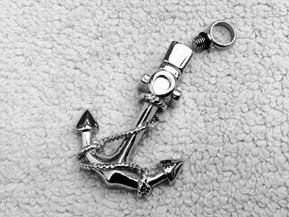 JMQJewelry Urn Necklace for Ashes Heart Anchor Keepsake Pendant - style: Anchor