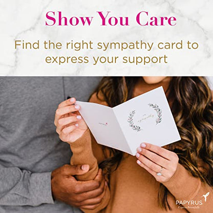 Papyrus Sympathy Cards with Envelopes, Vase and Peace (2-Count) - color: Vase and Peace
