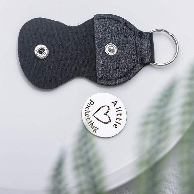 Pocket Hug Token for Women Mom Friend Birthday gifts for Her Him Long Distance Gifts for Men Dad Son Inspirational Keychain - color: Wishing You Strength