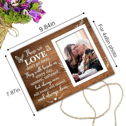 Memorial Picture Frame,Remembrance Picture Frame or Memorial Gift,Memorial Gifts for Loss of Loved One,Grandmother, Grandfather,Grandparents, Fits 4 x 6 Inch Photo