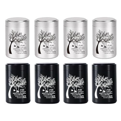 3 Inches Small Urns for Human Ashes Set of 8 Mini Urns for Sharing Small Keepsake Urns Memorial Ashes Holder-Family Tree - size: Set of 8-bird tree