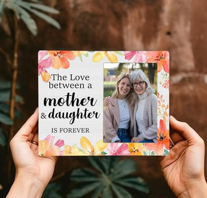 Mother Picture Frame Gifts From Daughter, Mother and Daughter Wooden Photo Frame, 4x6 inch Photo - style: Mother and Daughter
