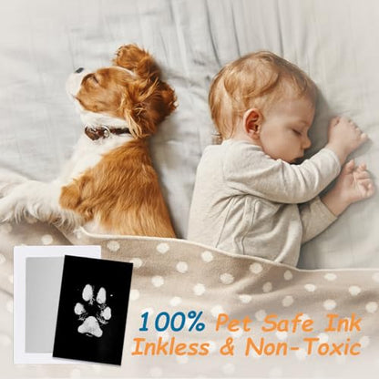 DeerZone Inkless Paw Print Kit,Dog Paw Print Kit,Dog Nose Print Kit - color: Gold/Silver, size: Small-Medium 4 Pack