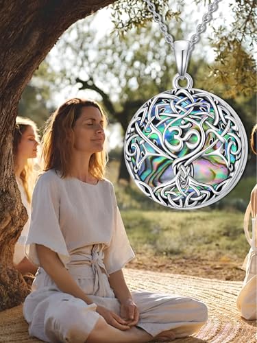 WINNICACA Urn Necklaces for Ashes 925 Sterling Silver Tree of Life Ash Necklace Cremation Jewelry Urn Pendants for Women Memorial Gifts for Birthday Christmas Funeral - style: 02-Urn