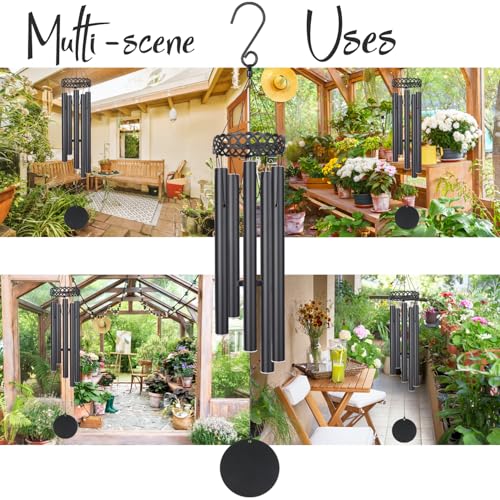 Memorial Wind Chime Sympathy Gift, in Memory of Dad Mom Loved One Healing, Loss of Mom Dad, Bereavement Remembrance Condolence Memorial Gift for Men, Women, Family, Relatives, Neighbors, Friends