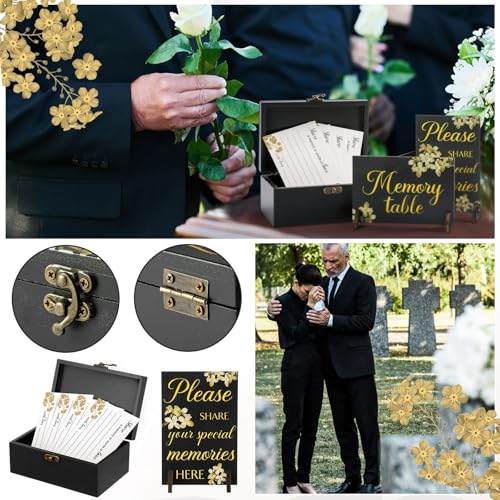 Gilprop 112 Pcs Share a Memory Cards for Celebration of Life - style: flower